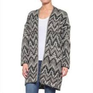 Lucky Open Cardigan Sweater Duster Sz L